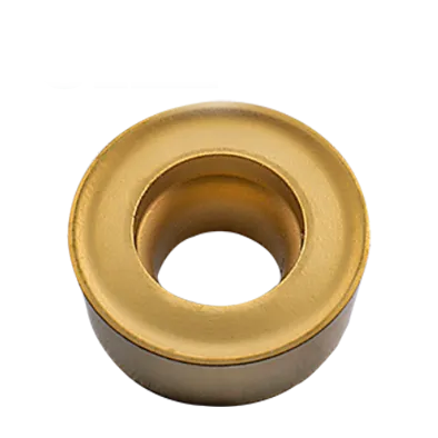 Round carbide RCMT insert for external rough, heavy, semi-finshing turning