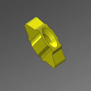 Two end single tooth Vertical pulley groove insert