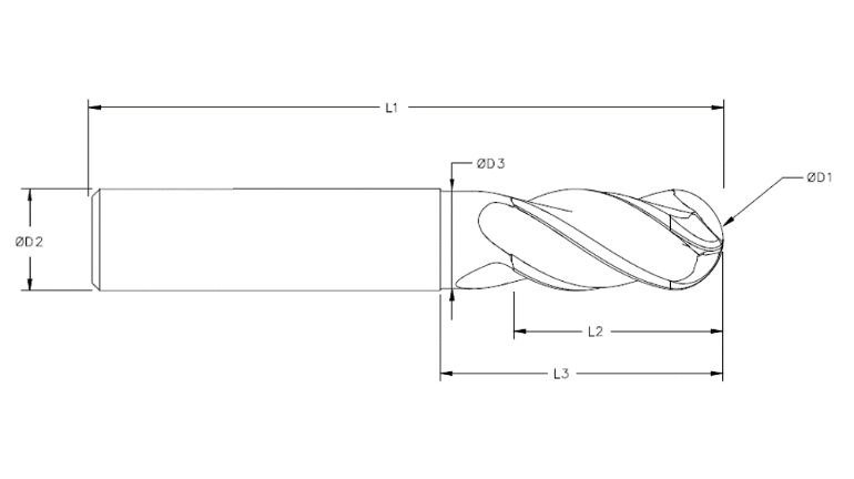 Custom Ball Nose End Mill