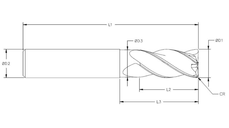 custom corner radius end mill