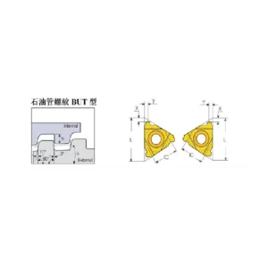 BUT tipi payanda api karbür yerleştirme diş açma ucu