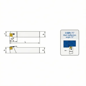 PCBNR/L 外径旋削用工具ホルダー