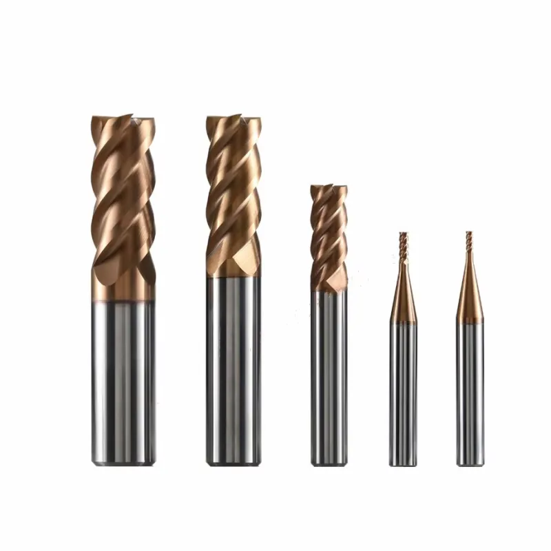 4 flute end mill for steel side milling finishing and CNC machining