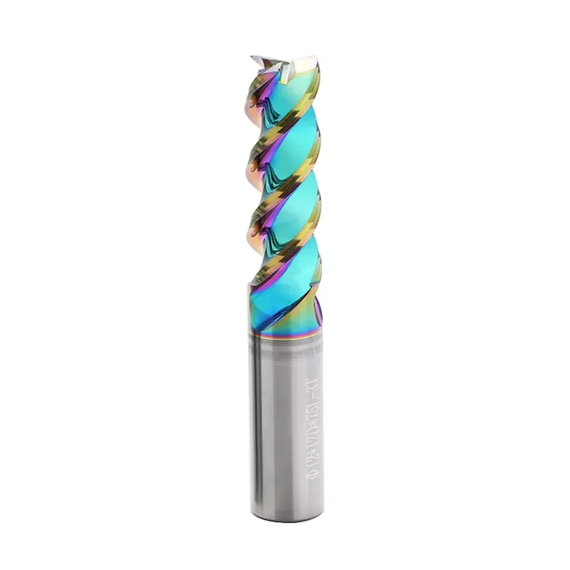 3U U-flute solid carbide 3-flute end mill geometry